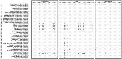 Development and application of a TaqMan-based real-time PCR method for the detection of the ASFV MGF505-7R gene